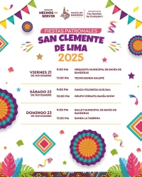San Clemente de Lima se prepara para vivir sus Fiestas Patronales 2025