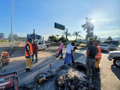 Rehabilitará SEAPAL subcolector La Marina en avenida de ingreso; habrá cierres intermitentes