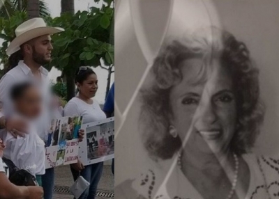 Otro loco suelto en PV, Juan Calderón se coló a marcha de discapacitados para promocionarse mientras velaban a su abuelita
