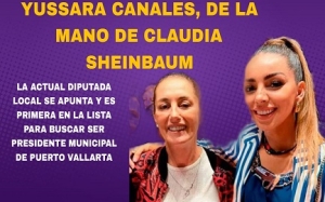 De la mano de Claudia, Yussara Canales es primera aspirante a la presidencia municipal de Puerto Vallarta