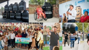 SEAPAL realiza la primera entrega de tinacos del 2026 en Volcanes