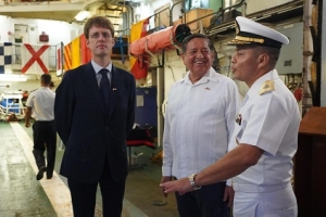 La fragata Prairial de la Armada francesa visita Puerto Vallarta
