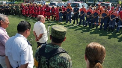 Reconoce Javier Pelayo a elementos de seguridad y rescate de Protección Civil