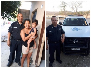 Oficial de Seguridad Ciudadana reanima a menor de edad aplicando primeros auxilios en Ixtapa