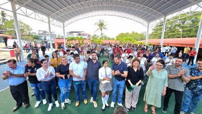 Gobierno del Bien cumple sueño a estudiantes de la Secundaria Técnica 149 con nuevo domo