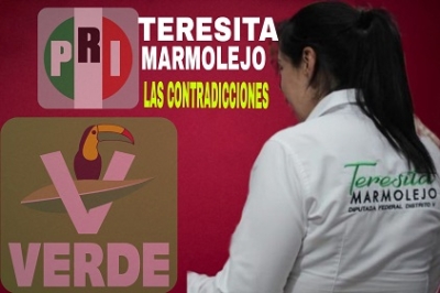Teresita Marmolejo, aspirante a la alcaldía por la alianza PRI-PAN-PRD; antes denunció al PRI y estuvo en el Verde