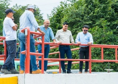 Supervisan trabajos en la Planta Potabilizadora Las Palmas