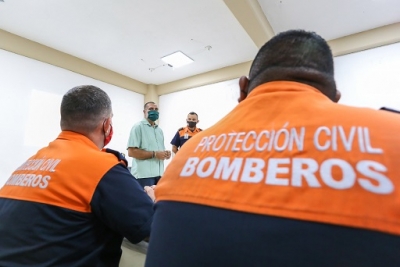 Reconoce Dávalos labor del personal de Protección Civil y Bomberos