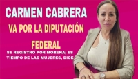 Abogada de profesión, Carmen Cabrera sorprende y se registra en Morena por la diputación federal