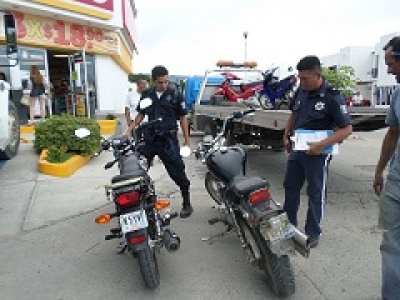 Más de cien motociclistas sancionados durante el operativo “Relámpago”