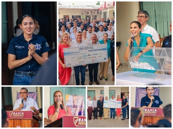 Reconocen empresarios la labor policial de Bahía de Banderas