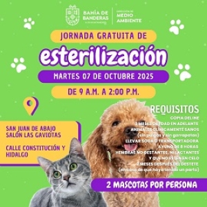 Este martes la Jornada gratuita de esterilización será en San Juan de Abajo
