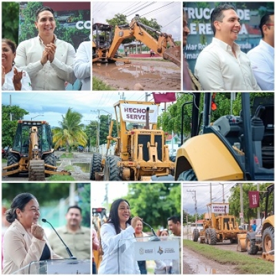 Héctor Santana sigue con obras en todo Bahía: Pavimentación en San Vicente y acueducto para Bucerías