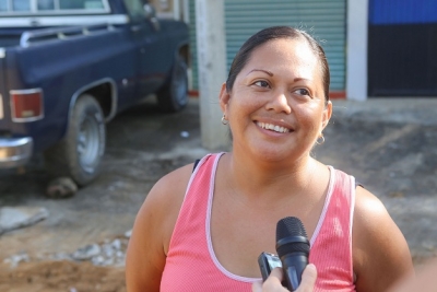 Celebran vecinos obras de agua potable del gobierno municipal