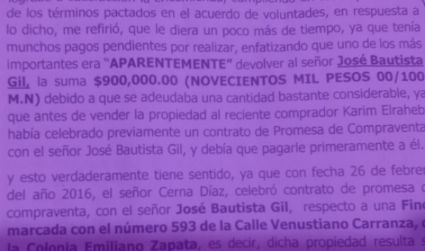 Posible fraude vs un mexicano y un extranjero en el pleito entre Pablo Cerna y el abogado Mauricio Cortés