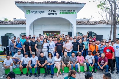 Luis Munguía inaugura nuevo espacio para las juventudes en El Coapinole