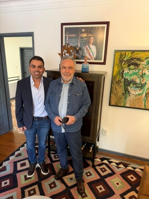 Ra Aguilar se mueve en la cúpula de Morena; sostiene reunión con Alfonso Ramírez Cuéllar en CDMX