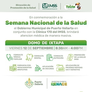 Servicios médicos gratuitos llegan a Ixtapa por la Semana Nacional de la Salud