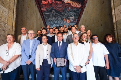 Pablo Lemus Navarro, Gobernador de Jalisco, recibe estafeta oficial de la Guía México Gastronómico– Los 250 MX