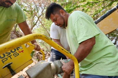 En proceso trabajos para reparar línea principal que abastece a la zona norte de la ciudad