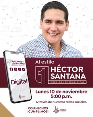 Héctor Santana presentará su Primer Informe de Resultados