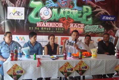 El Parque Lineal se llenará de espectros el próximo sábado, durante la carrera “Zombie Warrior Race Puerto Vallarta 2016”