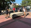El Polideportivo de la Bobadilla, listo para recibir a los atletas tras las lluvias