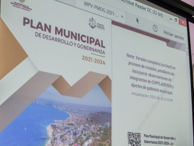Aprueba COPPLADEMUN la propuesta del Plan Municipal de Desarrollo de PV