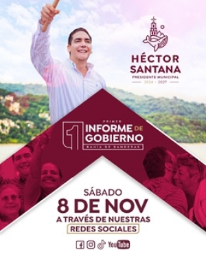 Héctor Santana presentará su Primer Informe de Gobierno este 8 de noviembre