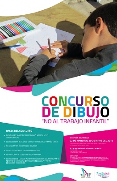 Invita DIF al concurso de dibujo “Alto al trabajo Infantil”