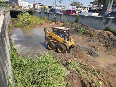 Arranca desazolve en canales pluviales previo al temporal de lluvias