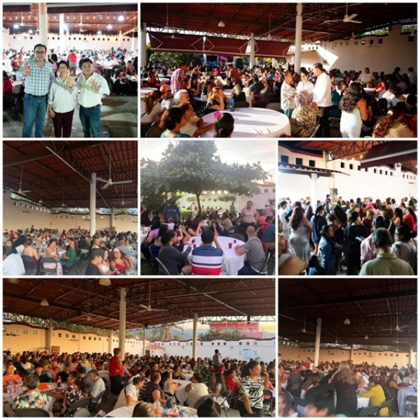 Muestra músculo la familia Michel en mega posada de Morena Vallarta; reunieron a más de tres mil personas