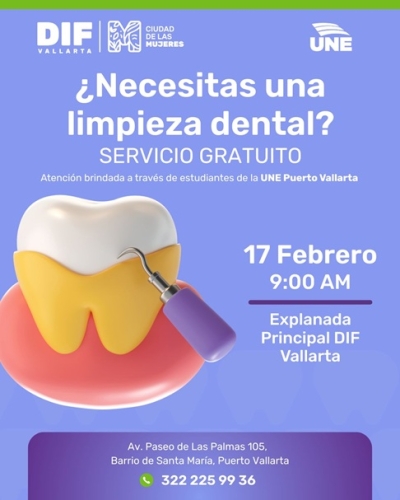 Invita DIF Vallarta a aprovechar servicios dentales gratuitos