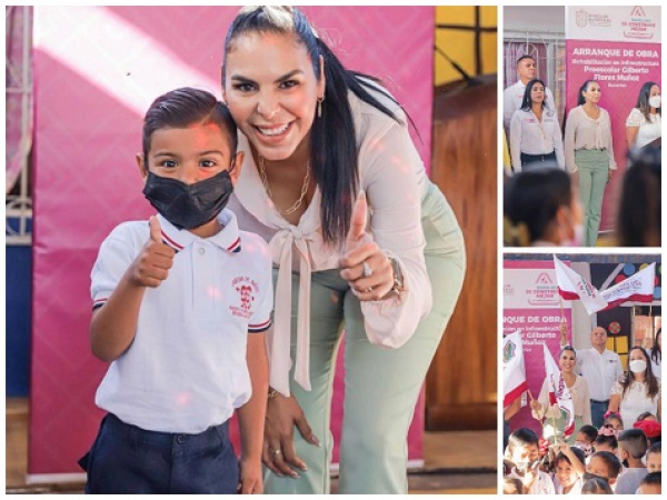 Arranca la obra de rehabilitación en la escuela Jardín de Niños Gilberto Flores Muñoz
