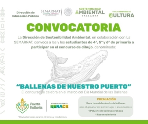 Estudiantes de Puerto Vallarta mostrarán su talento en el concurso “Ballenas de Nuestro Puerto”