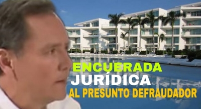 Le dan otra ‘encuerada’ al presunto defraudador Eduardo Valencia; interpreta amparos a conveniencia