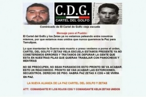 Facciones del Cártel del Golfo y “Los Zetas” buscan aliarse