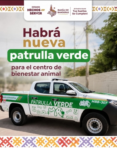 Bahía de Banderas contará con nueva patrulla exclusiva para el Centro de Bienestar Animal