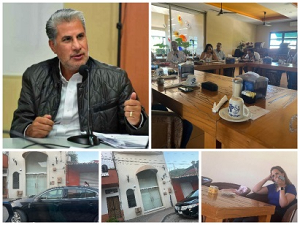 Senador de Morena vino a promocionar a Monreal y le cuestionan honestidad por defender casos de corrupción en PV