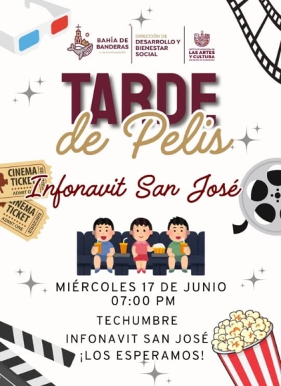 Gobierno de Bahía de Banderas invita a disfrutar de “Tarde de Pelis” en dos comunidades