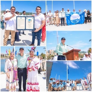 Bahía de Banderas, referente nacional en playas limpias: recibe distinción Blue Flag 2025