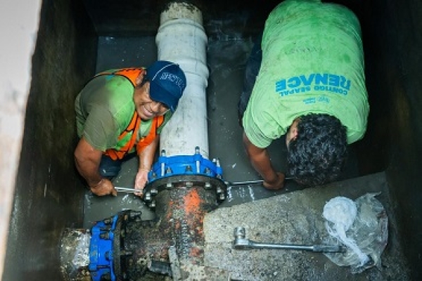 Concluye SEAPAL sustitución de válvula en Las Juntas