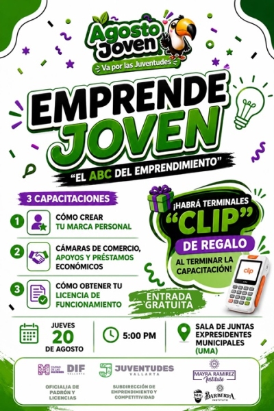 ¿Tienes un negocio? Invitan a jóvenes vallartenses a capacitarse gratis para hacerlo crecer