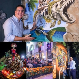 Develan monumental catrina en Sayulita como antesala del Festival Internacional de Día de Muertos Bahía de Banderas 2024