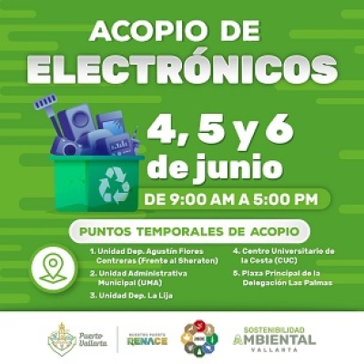 Recicla tus electrónicos y contribuye al cuidado del medio ambiente