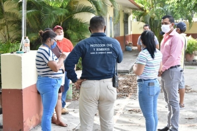 Supervisan refugios temporales en Bahía de Banderas