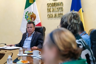 Informa Pablo Lemus, Gobernador de Jalisco, a líderes de colectivos, acuerdos con la Federación referentes a los sucesos de Teuchitlán