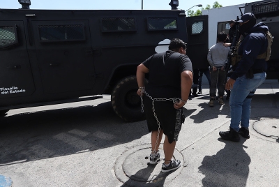 Trasladan a complejo penitenciario a detenidos por actos de rapiña