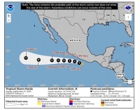Tormenta tropical Narda se convertirá en ciclón, pero lejos de las costas mexicanas
