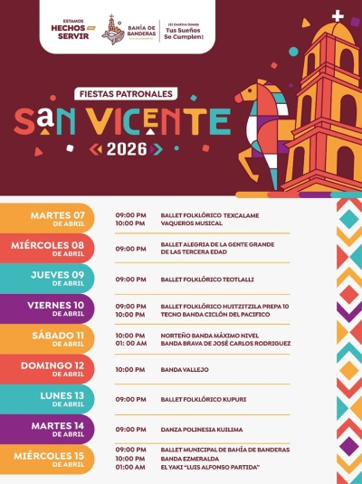 San Vicente se prepara para sus Fiestas Patronales 2026
